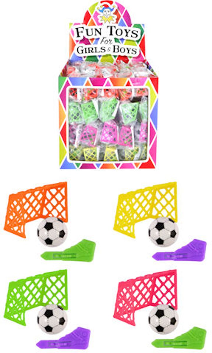 60 STUKS | Voetbal Goal Spel in Traktatiebox (Traktatie /Uitdeelcadeautjes)